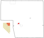 Elko County Nevada Incorporated and Unincorporated areas Elko Highlighted